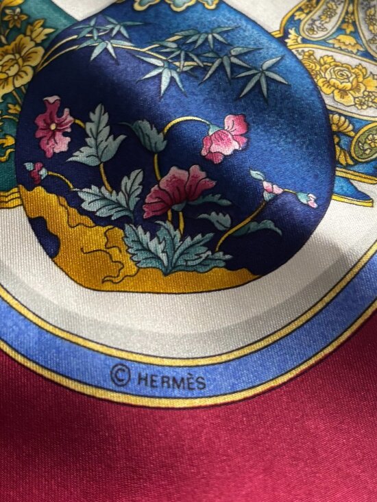 Hermes Accessories - Auth HERMES "Qu’importe Le Flacon” Perfume Silk Scarf by Catherine Baschet